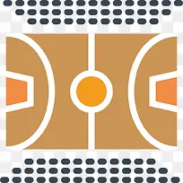 手绘篮球场-空若网 手绘篮球场-空若网