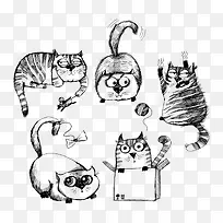 手绘猫咪-空若网 手绘猫咪-空若网