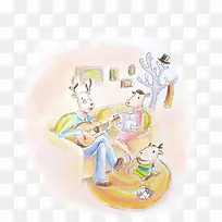 水彩画亲子活动-空若网 水彩画亲子活动-空若网