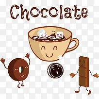 矢量手绘巧克力食品-空若网 矢量手绘巧克力食品-空若网