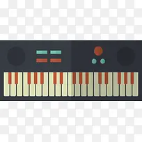 扁平化电子琴图标-空若网 扁平化电子琴图标-空若网