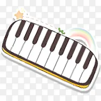 可爱电子琴高清图标-空若网 可爱电子琴高清图标-空若网