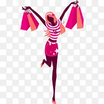 购物女郎素材图片-空若网 购物女郎素材图片-空若网