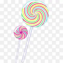 手绘彩色旋转棒棒糖-空若网 手绘彩色旋转棒棒糖-空若网