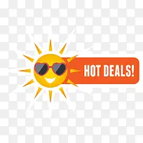 精美太阳商场促销标签-空若网 精美太阳商场促销标签-空若网