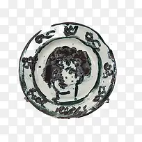 创意盘子手绘人物-空若网 创意盘子手绘人物-空若网