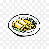 手绘中国传统食物矢量图-空若网 手绘中国传统食物矢量图-空若网