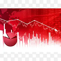 红色背景上的数据图-空若网 红色背景上的数据图-空若网