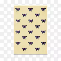 紫色授粉图案-水彩蝴蝶-空若网 紫色授粉图案-水彩蝴蝶-空若网