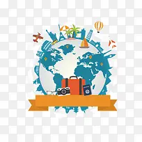 矢量创意全球旅游素材-空若网 矢量创意全球旅游素材-空若网
