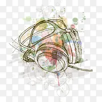 手绘漫画耳机-空若网 手绘漫画耳机-空若网