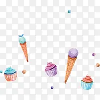 卡通手绘甜点冰淇淋-空若网 卡通手绘甜点冰淇淋-空若网
