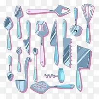 卡通手绘餐具-空若网 卡通手绘餐具-空若网