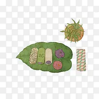 卡通荷叶饭团-空若网 卡通荷叶饭团-空若网