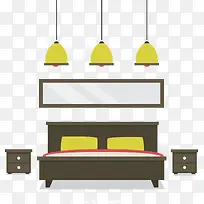 扁平化卧室-空若网 扁平化卧室-空若网