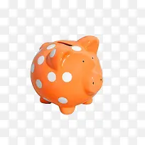 橙色猪存钱罐-空若网 橙色猪存钱罐-空若网
