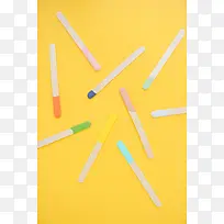 彩色木棒海报背景-空若网 彩色木棒海报背景-空若网