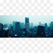 繁华都市早晨雾气高清摄影图-空若网 繁华都市早晨雾气高清摄影图-空若网