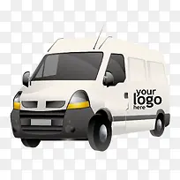 矢量白色商务依维柯车辆-空若网 矢量白色商务依维柯车辆-空若网