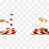 合成效果红色的地板金币效果-空若网 合成效果红色的地板金币效果-空若网