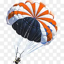 橙色条纹降落伞-空若网 橙色条纹降落伞-空若网