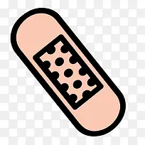 矢量扁平粉色创可贴素材-空若网 矢量扁平粉色创可贴素材-空若网