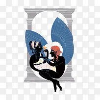 矢量埃及风插画-空若网 矢量埃及风插画-空若网