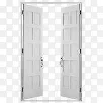 打开简约白色对称门-空若网 打开简约白色对称门-空若网