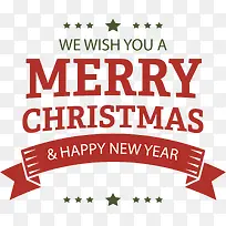 红色圣诞快乐标签-空若网 红色圣诞快乐标签-空若网