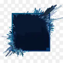 深蓝色边框矢量-空若网 深蓝色边框矢量-空若网