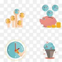 时间扁平化创意素材-空若网 时间扁平化创意素材-空若网