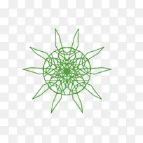 植物茎对称圆点状捕梦器-空若网 植物茎对称圆点状捕梦器-空若网