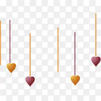 彩色可爱设计爱心吊坠设计-空若网 彩色可爱设计爱心吊坠设计-空若网