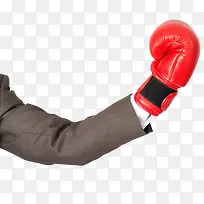 戴着拳击手套的手-空若网 戴着拳击手套的手-空若网
