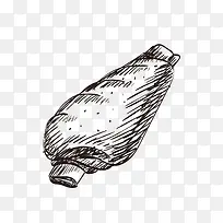 手绘鸡块图案-空若网 手绘鸡块图案-空若网