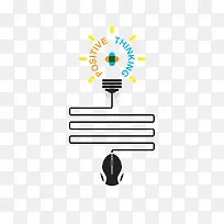 简单创意灯泡设计-空若网 简单创意灯泡设计-空若网