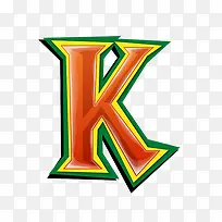 红绿立体字母k-空若网 红绿立体字母k-空若网