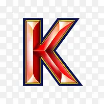 红色立体字母k-空若网 红色立体字母k-空若网