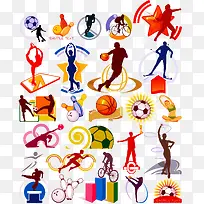 各种运动矢量素材-空若网 各种运动矢量素材-空若网