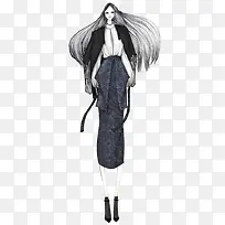 ʱ��Ůװ�廭���-������