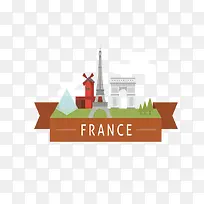 卡通创意法国建筑-空若网 卡通创意法国建筑-空若网