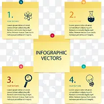 创意便条纸科学研究信息图矢量图-空若网 创意便条纸科学研究信息图矢量图-空若网