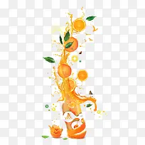 创意橙汁广告艺术图案-空若网 创意橙汁广告艺术图案-空若网
