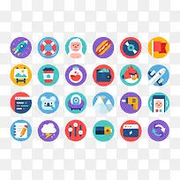 扁平化手机APP图标-空若网 扁平化手机APP图标-空若网