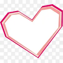 粉色立体线条爱心设计-空若网 粉色立体线条爱心设计-空若网