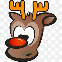 红鼻子驯鹿图标-空若网 红鼻子驯鹿图标-空若网