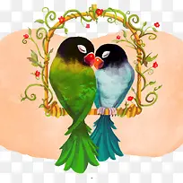 水彩画的鹦鹉素材-空若网 水彩画的鹦鹉素材-空若网