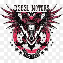 矢量翅膀印花-空若网 矢量翅膀印花-空若网