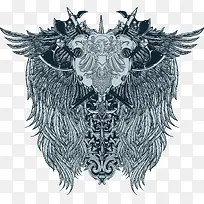 翅膀印花图案-空若网 翅膀印花图案-空若网