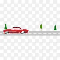 卡通汽车插画矢量-空若网 卡通汽车插画矢量-空若网